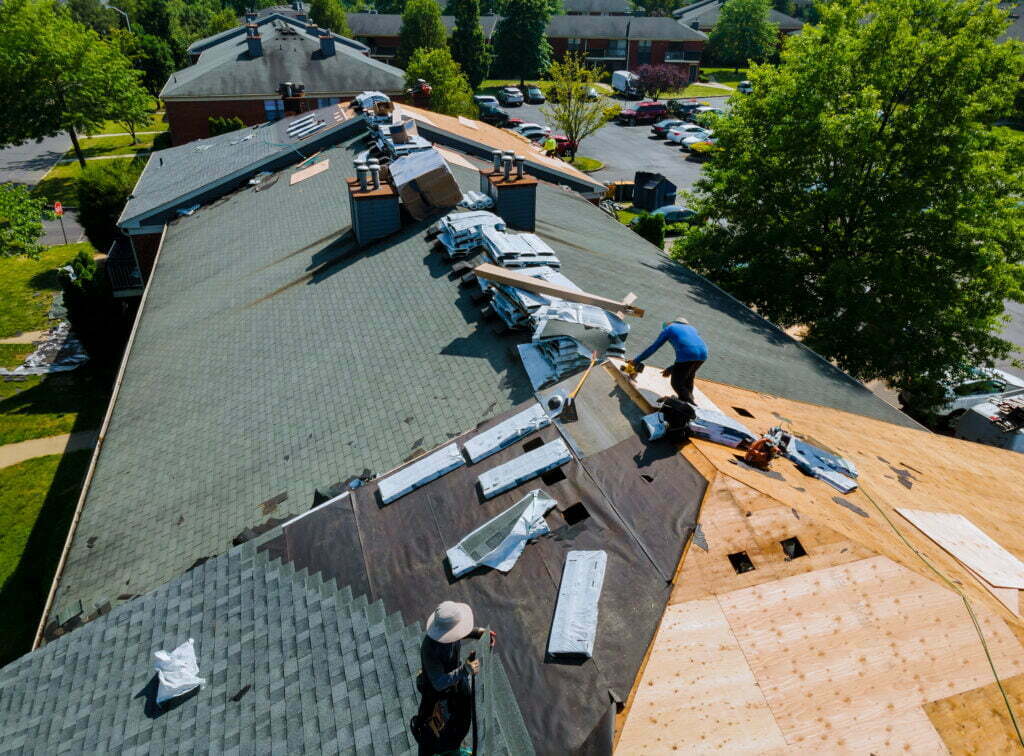roofers on a roof
